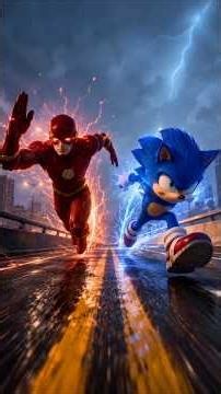 The Ultimate Speed Race: Sonic vs Flash! ⚡#sonic #sonicthehedgehog