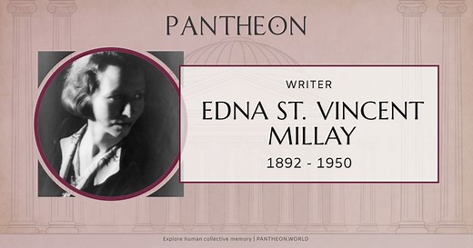 Edna St. Vincent Millay Biography | Pantheon