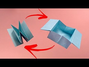 Origami Transforming Box Tutorial | Origami Folding Box Crafts