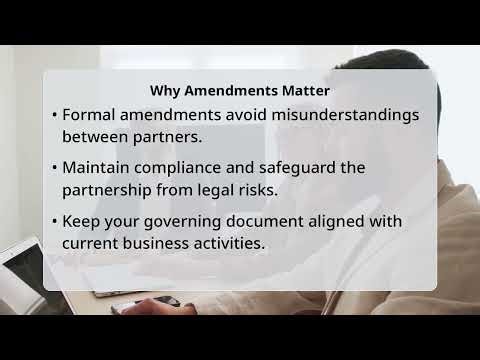 How to Amend Business Activities in a Partnership Agreement?