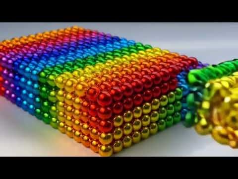 Rainbow Magnetic Balls Satisfying Build | Super Realistic Craft