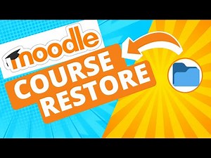 Moodle Tutorial | Course Restore