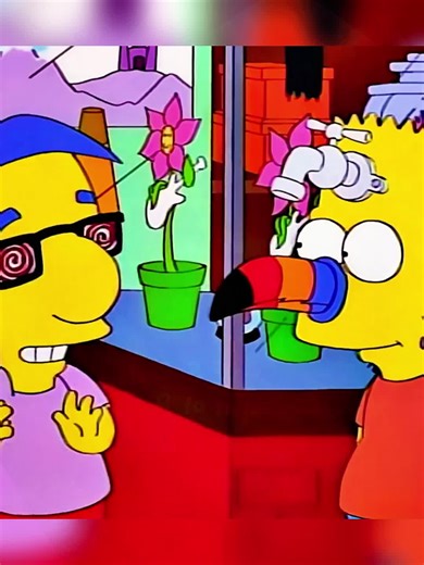 Bart attached accessories to his forehead and nose.#fyp #fypシ #foryou #thesimpsons #cartoon