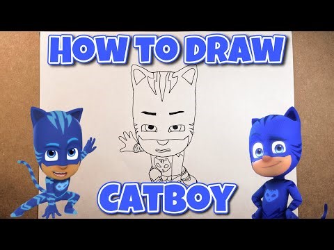 HOW TO DRAW CATBOY | PJ MASKS | Easy Step-by-Step Tutorial | FOR KIDS