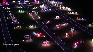 The Festival of Lights in Mount Pleasant, Iowa is the largest drive thru holiday lights display in SE Iowa. | Iowa Road Trip