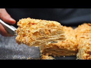 Cake in 25 minutes! Simple, quick and tasty cake recipe | Lazy Napoleon cake from puff pastry