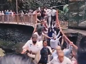 Dozens Tumble As Footbridge In Mexico Collapses During Opening Ceremony | WATCH