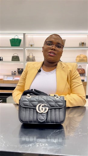 Quick glance = yes. Close-up = nope. Missing style codes, wrong QR font, and a tiny, off-colour label. Almost doesn’t cut it here. Babe, it’s clearly NOT Luxity Approved. 💬 Could you have caught this one? #LuxuryCheck #guccimarmont #bagcheck #authenticitymatters | Luxity