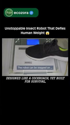You Can’t Crush This Robot Cockroach 🤖 #Science #Robotics #Innovation #FutureTech