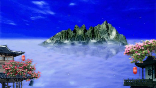 春江花月夜唯美月色(有音乐)高清视频背景素材