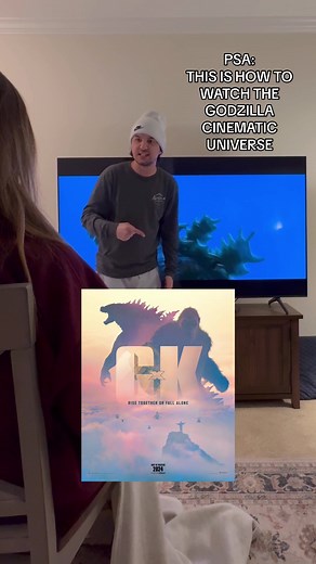 HOW TO WATCH THE GODZILLA MOVIE TIMELINE 🤯 #godzilla #kong #movies #hollywood #film #foryou #fyp #warnerbros #movietok #monsters