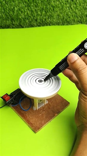 So Satisfying Circular Motion!🌀 #shorts #scienceexperiment #dcmotor #satisfying