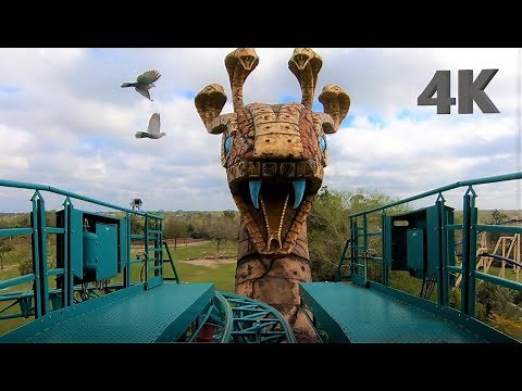 Cobra's Curse On Ride, Front and Back | Busch Gardens Tampa