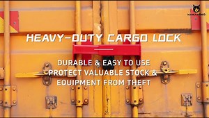 Container Locks, Heavy Duty Cargo Lock, Container Door Locks, Semi Trailer Door Lock, Locking Devices, Anti-Theft, Rust-Proof, Cargo Security, Bolt Cutter Resistant, Code, Combination Lock