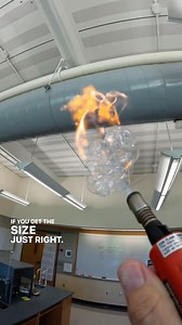 Doing my best to try and suspend methane filled bubbles in air. #chemistry #hydrocarbon #combustion | Chemteacherphil