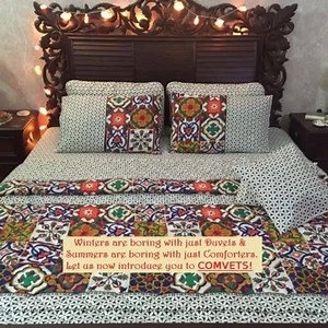 6.5K views · 190 reactions | Introducing our exclusive COMVETS (Comforters + Duvet Covers). Now you can snooze in our vibrant collection be it summer or winter.... ALL year long! Just follow our simple steps and be on your way to a peaceful and deep slumber ✨ | Bedding & Beyond | Facebook