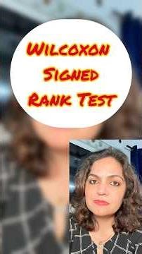 Wilcoxon signed rank test simplified #statistics #research #thesis