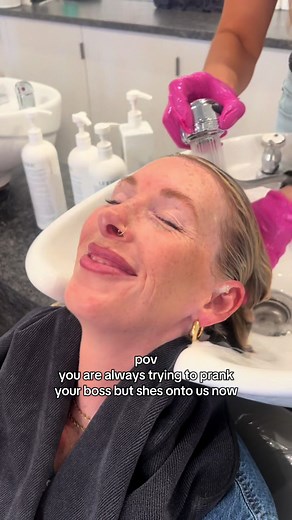 she knows us too well 🤭 #hairtoks #prank #fypシ #salonlife #foryoupage