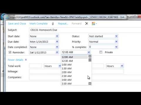 Getting Started With Office 365 - Create and Use Tasks