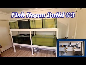 Fish Room Build #3. Awesome Water Change System.
