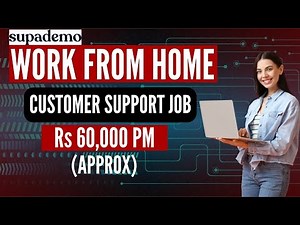 Work From Home Customer Support Job | Supademo Hiring | Technical Support Job | Remote India