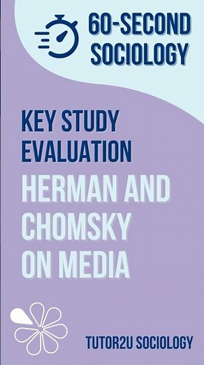 Herman & Chomsky and Media | Key Study Evaluation (Media) | AQA A-Level Sociology