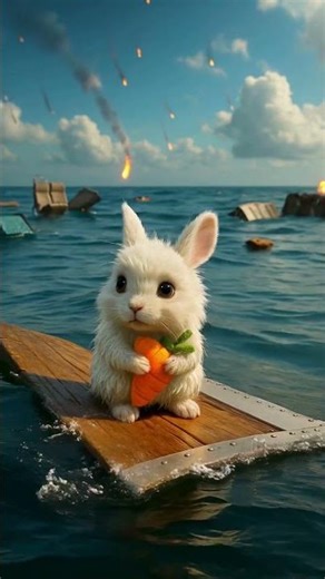 Cinematic Bunny Scene You Must See! #bunnyadventure #rainoundforsleep #naturesounds #bunny