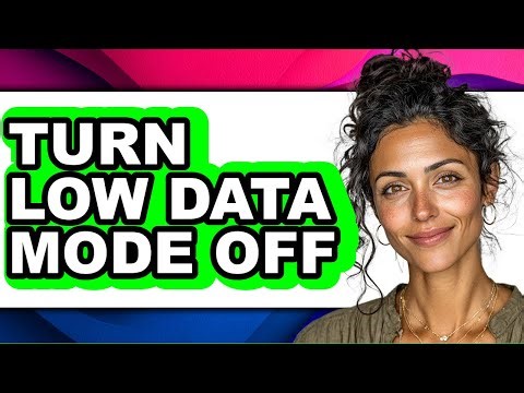 How to Turn Low Data Mode Off (only Way)
