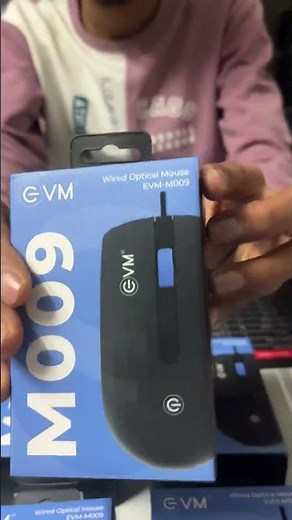 EVM M009 Wired Optical Mouse | 1000 DPI USB Office Mouse | Smooth & Durable Design