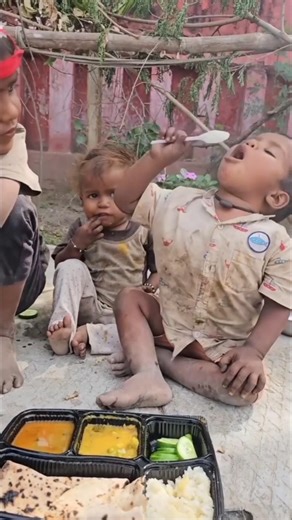 Very Hungry Child Eating Food ❤️ | Reality of Poverty | Humanity & Kindness