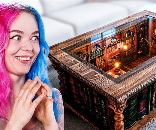 Making a Coffee Table with a Tiny Library Inside