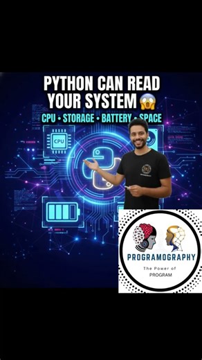 Naresh on Instagram: "Only using Python read all system information 🤯😱 automatically 🫵##coding #pythoncode #pythonlearning #automatic #webdevelopment"