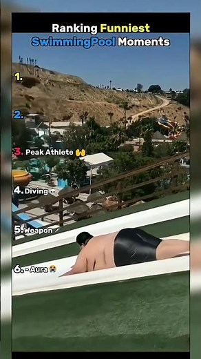 Ranking Funniest Swimming Pool Moments #shorts