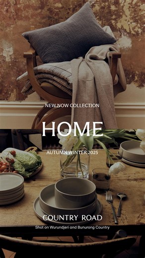 Inspired by the deepening colours and opulent textures of the autumn months, our latest collection is designed to bring an air of harmony to everyday living. | Country Road