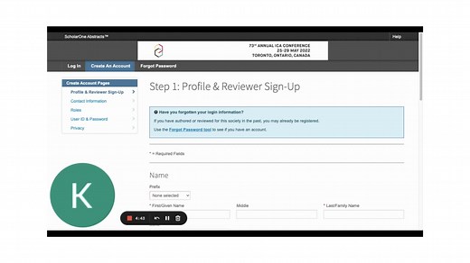 ICA S1 Abstract tutorial: How to be a Reviewer