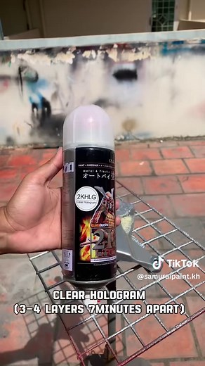 Spray Sparkling SILVER - Samurai Paint Tutorial