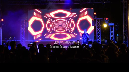 Giorgio Vanni live performance of Detective Conan at Fantasya di Bientina