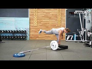 Deficit Single Leg Landmine RDL