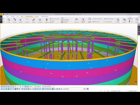 How to Create Fuel Storage Tank Roof in Tekla Structures