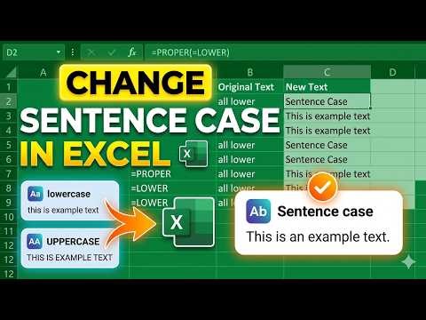 Change Case in Excel | UPPER, Lower & Proper Case Formulas | Sree Techline