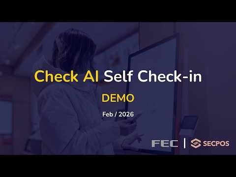 Check AI｜Self Check-in KIOSK Live Demo