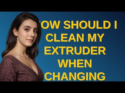 3dprinting: How should I clean my extruder when changing materials?