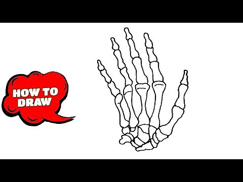 How to Draw a Skeleton Hand on your Hand / Skeleton Drawings Pictures / Skeleton Drawing Cartoon