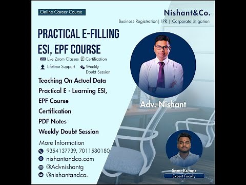 Day 4 ESI Portal Complete Overview | ESI Live Practical E-Filing Course