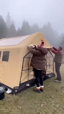 Sönmez Outdoor London MAXIA 480 14-Person Tent – Luxury Inflatable, Waterproof & UV Resistant, Perfect for 4-Season Camping, Easy Setup