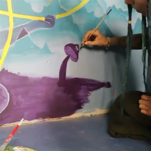 When your parents say you can't draw on the walls, paint... #Shorts #flowerfriendly