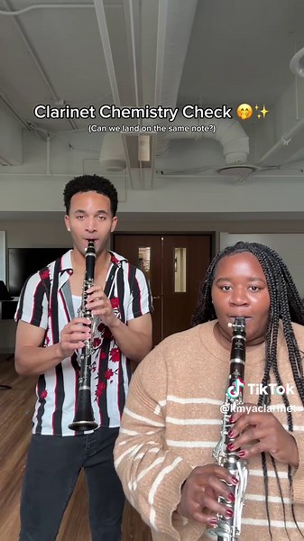 Clarinet chemistry check with my bestie @Solomon ! ✨🤭Tag someone you need to do this with! • • • • #clarinet #clarinetist #clarinetista #clarinetplayer #musicmajor