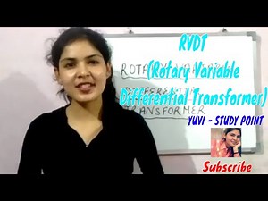 RVDT (Rotary Variable Differential Transformer) |Explanation Video Lecture | By Yuvika Singh