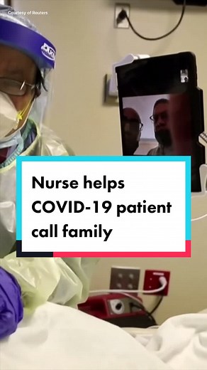 Heartwarming Moment: Nurse Helps COVID-19 Patient Connect with Family