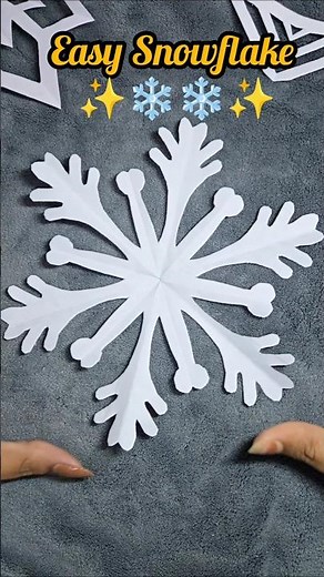 ❄️DIY Easy Snowflake #diy #snowflakes #shorts